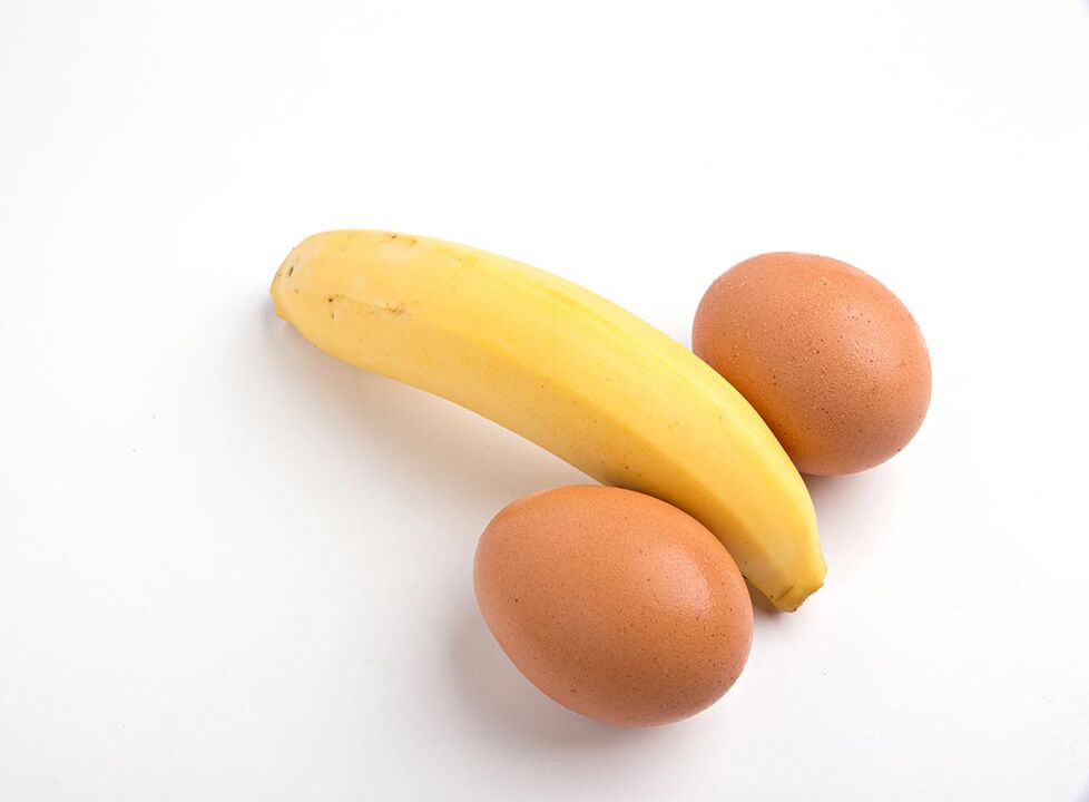 œufs de poulet et de banane pour augmenter la puissance